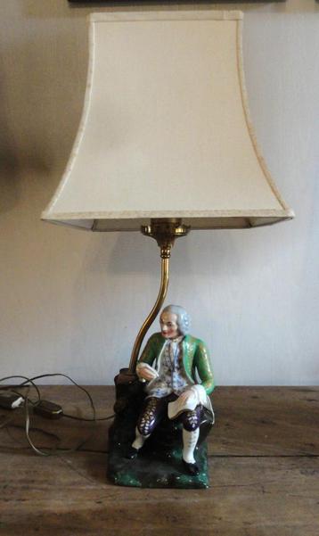 Vintage leeslamp - Zittende Schrijver	 beschikbaar voor biedingen
