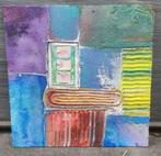 huile sur panneau abstrait, Ophalen of Verzenden