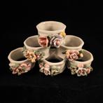 Vintage servetringen porselein bloemen shabby chic, Huis en Inrichting, Keuken | Servies, Ophalen of Verzenden, Zo goed als nieuw