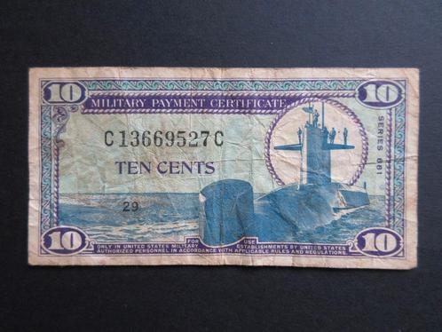 10 Cents ND (1969) Armée américaine/États-Unis P-m76, Timbres & Monnaies, Billets de banque | Amérique, Billets en vrac, Amérique du Nord
