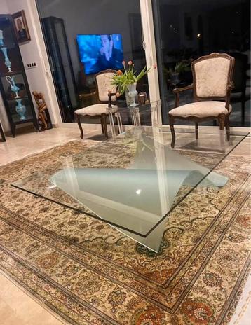 Table basse en verre de Roche Bobois, Enlèvement, Utilisé, Verre