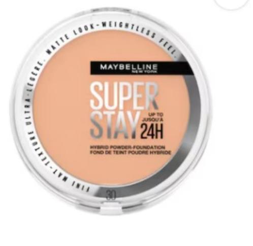 Super Stay 24H Hybrid Powder-Foundation 30 Sand, Handtassen en Accessoires, Uiterlijk | Cosmetica en Make-up, Nieuw, Make-up, Gehele gezicht