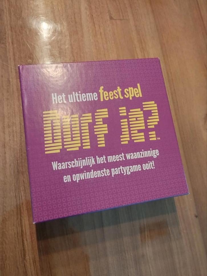 Durf je? Gezelschapspel, Hobby en Vrije tijd, Gezelschapsspellen | Kaartspellen, Zo goed als nieuw, Vijf spelers of meer, Ophalen