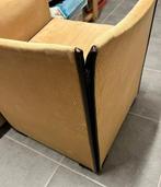 Cassina - 2 fauteuils vintage, velour beige, années 70, Huis en Inrichting, Fauteuils, Ophalen, Design années 70, Gebruikt, 75 tot 100 cm