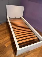 Cadre de lit IKEA + sommier + matelas, Maison & Meubles, 90 cm, Une personne, Enlèvement, Utilisé