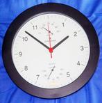 Horloge murale JUNGHANS noire, thermo/hygromètre NEUVE, Ophalen of Verzenden, Nieuw, Analoog, Wandklok