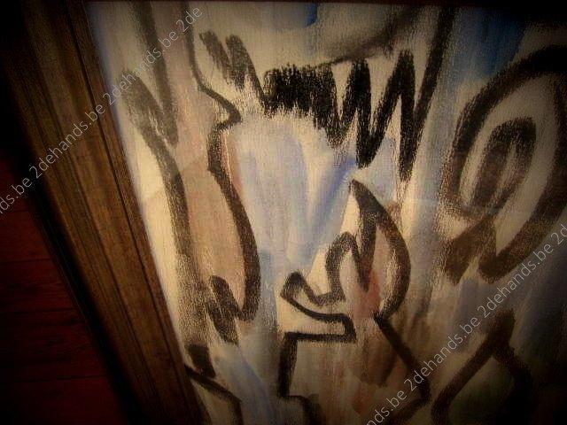 Louis SCHANKER – 1948, voorloper school van New York, Antiquités & Art, Art | Peinture | Abstraite, Enlèvement ou Envoi