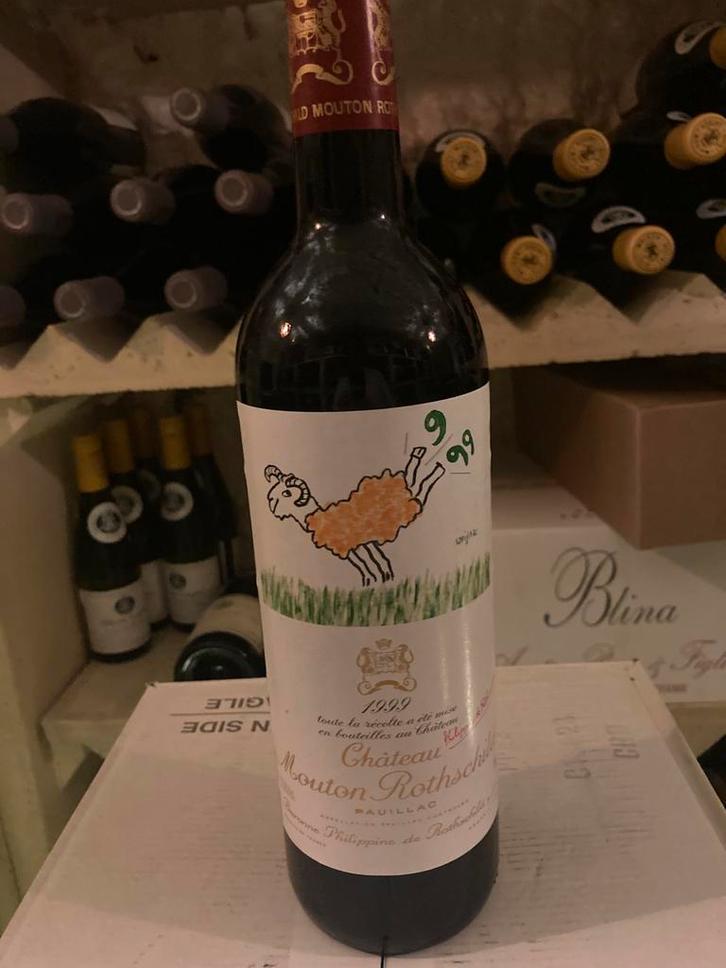 Mouton Rothschild 1999, Collections, Vins, Comme neuf, France, Pleine, Enlèvement ou Envoi