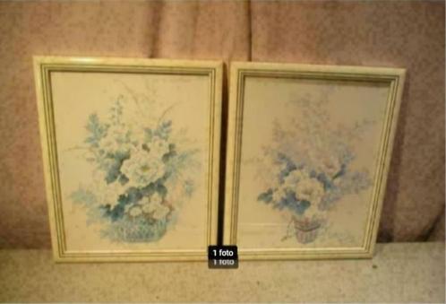 2 magnifiques tirages d'art 'Fleurs' - 38x31, Maison & Meubles, Accessoires pour la Maison | Peintures, Dessins & Photos, Comme neuf