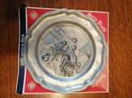 Vintage tinnen decoratiebord 22 cm, Antiek en Kunst, Antiek | Tin, Ophalen