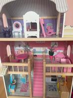 Groot poppenhuis van hout / Barbi huis, Kinderen en Baby's, Speelgoed | Houten speelgoed, Ophalen, Zo goed als nieuw