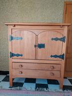 Rustieke TV kast met origineel zwart schuifslot, Huis en Inrichting, Ophalen, Gebruikt, 100 tot 150 cm, 100 tot 150 cm