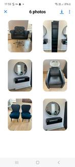 Salon Coiffure Fauteuil-bac shampoing- 2 chaises- Miroir.., Articles professionnels, Enlèvement ou Envoi