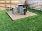 Tuin bar setje, Tuin en Terras, Tuinsets en Loungesets, Bijzettafel, Tuinset, Ophalen of Verzenden, 4 zitplaatsen