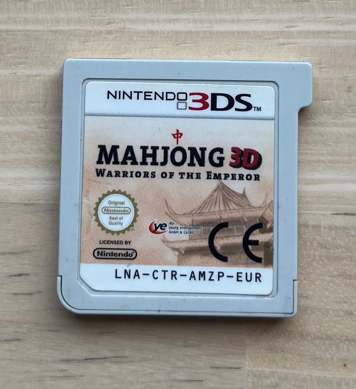 Mahjong 3D: Warriors Of The Emperor (3DS), Games en Spelcomputers, Games | Nintendo 2DS en 3DS, Zo goed als nieuw, Ophalen