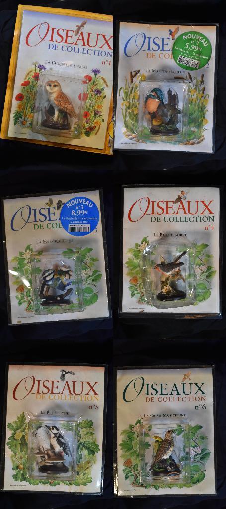 Lot de 60 Oiseaux de Collection Eaglemoss, Collections, Statues & Figurines, Utilisé, Animal, Enlèvement