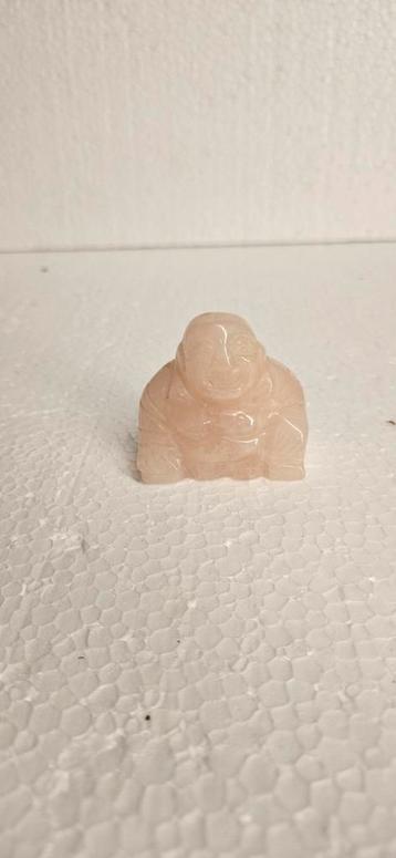 Rozenkwarts boeddha 4,5 - 5 cm beschikbaar voor biedingen
