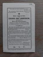 oud doodsprentje Aalter 1882, Verzamelen, Bidprentjes en Rouwkaarten, Verzenden