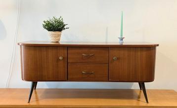 Vintage lowboard sideboard dressoir midcentury  beschikbaar voor biedingen