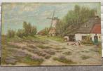 huile sur panneau signe de kempen, Antiek en Kunst, Ophalen of Verzenden