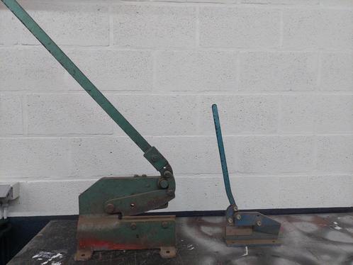 2x plaatschaar, knipschaar ijzer, Doe-het-zelf en Bouw, Gereedschap | Handgereedschap, Gebruikt, Ophalen