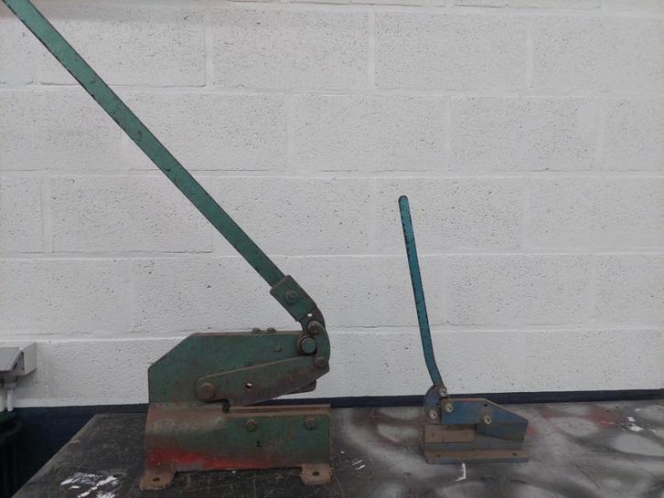 2x plaatschaar, knipschaar ijzer, Doe-het-zelf en Bouw, Gereedschap | Handgereedschap, Gebruikt, Ophalen