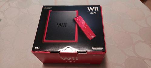 Nintendo Wii mini - zwart/rood - compleet, Games en Spelcomputers, Spelcomputers | Nintendo Wii, Zo goed als nieuw, Ophalen of Verzenden