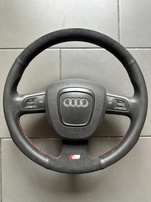 Audi S-Line stuurwiel met Alcantara & airbag voor A4 A5 A6, Auto-onderdelen, Besturing, Audi, Gebruikt, Verzenden