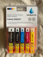 Inkt Canon 520/521, Computers en Software, Printerbenodigdheden, Nieuw, Cartridge, Ophalen of Verzenden