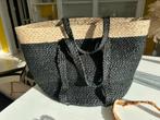 Rieten mand in twee kleuren, Ophalen, Nieuw, Shopper
