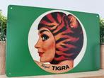 Metalen reclamebord Tigra, Verzamelen, Merken en Reclamevoorwerpen, Ophalen of Verzenden, Nieuw, Reclamebord
