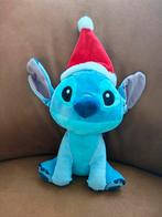 Stitch knuffel 25cm met kerstmuts (Disney), Ophalen of Verzenden, Zo goed als nieuw, Overige typen