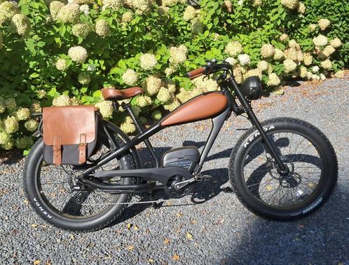 Vélo électrique Fat Bike Retro Chopper, Fietsen en Brommers, Elektrische fietsen, Zo goed als nieuw, 50 km per accu of meer, Ophalen