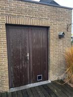 dubbele deur en vast raam, Doe-het-zelf en Bouw, Deuren en Vliegenramen, Ophalen, Gebruikt, 120 cm of meer, Buitendeur