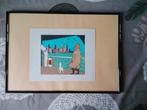 Kader met Kuifje-lithografie, Ophalen of Verzenden