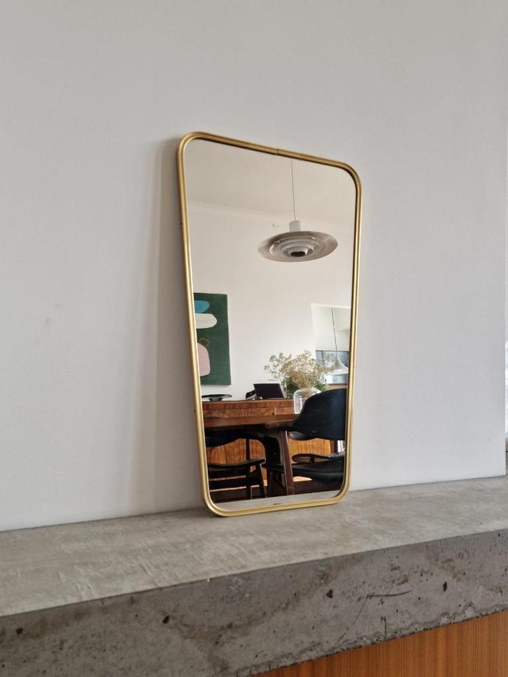 Vintage sixties spiegel | retro, Huis en Inrichting, Woonaccessoires | Spiegels, Gebruikt, Minder dan 50 cm, Minder dan 100 cm