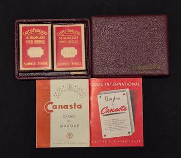 Boîte Louis Vuitton pour jeu de cartes Canasta – 1ère moitié beschikbaar voor biedingen