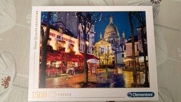 Clementoni puzzel 1500 stukjes, Paris Monmartre beschikbaar voor biedingen