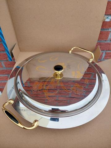 Cuiseur à riz inox NEUF 35cm de diamètre, Enlèvement, Neuf, Inox, Casserole ou Cocotte-minute