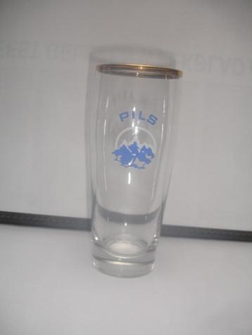 Oud bierglas van Bergenbier, boerke, brij. Zeeberg, Enlèvement ou Envoi, Comme neuf, Verre ou Verres, Autres marques