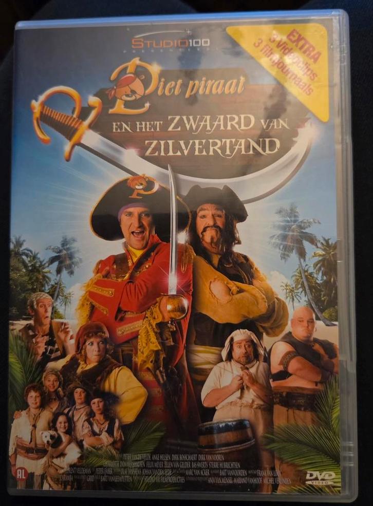 Piet Piraat en het Zwaard van Zilvertand  - Dvd, Cd's en Dvd's, Dvd's | Tv en Series, Zo goed als nieuw, Alle leeftijden, Ophalen of Verzenden