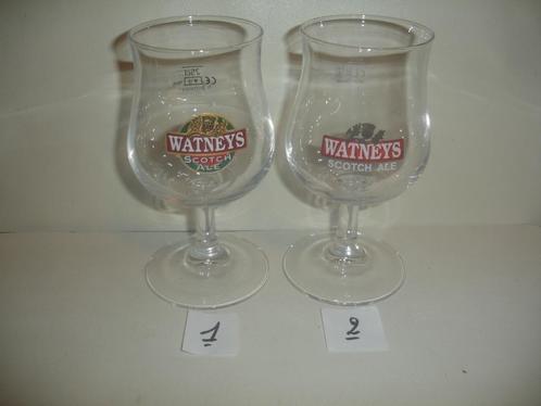 Watneys Scotch, bierglas, brij. Alken-Maes, Verzamelen, Biermerken, Zo goed als nieuw, Glas of Glazen, Overige merken, Ophalen of Verzenden