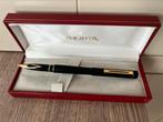 Sheaffer targa 14k goud f punt, zwart met converter, Ophalen of Verzenden, Zo goed als nieuw, Sheaffer
