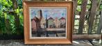 Schilderij Irma Servais (Kaai in Mechelen), Antiek en Kunst, Ophalen