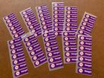 Strijklabel paars met naam Margot + vlinder, Ophalen of Verzenden, Gebruikt