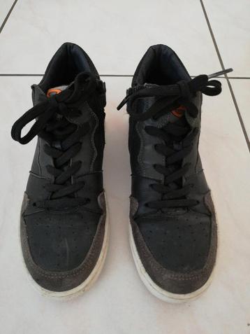 Hoge schoenen zwart leder daim Kipling maat 36 sneakers beschikbaar voor biedingen