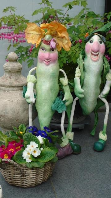 DECORATIE FIGUUR TUINBOON POPPEN SET 80 CM GROOT Nieuw beschikbaar voor biedingen