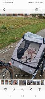 Fietskar met zitje. En extra wieltje voor ombouw bugy, Fietsen en Brommers, Ophalen, Gebruikt, Kinderkar