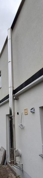 Dubbelwandige kachelpijp, inox geïsoleerd, Ophalen, Zo goed als nieuw, Inox