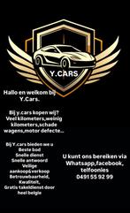 Welkom bij Y.cars opkoper alle wagens, Auto's, Particulier, Te koop
